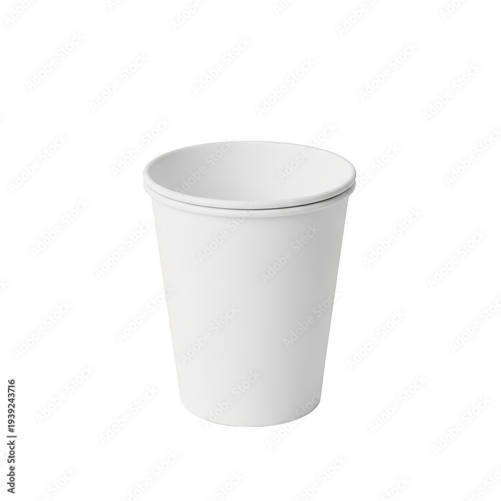 custom made wallpaper toronto digitalSingle white paper cup isolated on transparent background