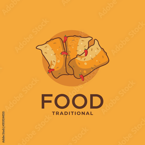 This image showcases three pieces of delectable traditional food garnished with vibrant red chilies, perfect for attracting culinary enthusiasts and food lovers alike.