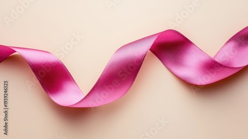 Elegant Pink Satin Ribbon Light Background