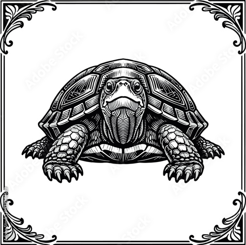turtle vector illustration cip art