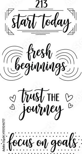 Inspirational quotes on a black background to motivate and encourage personal growth