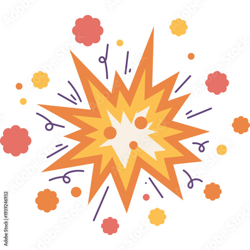 Cartoon Explosion Graphic Element