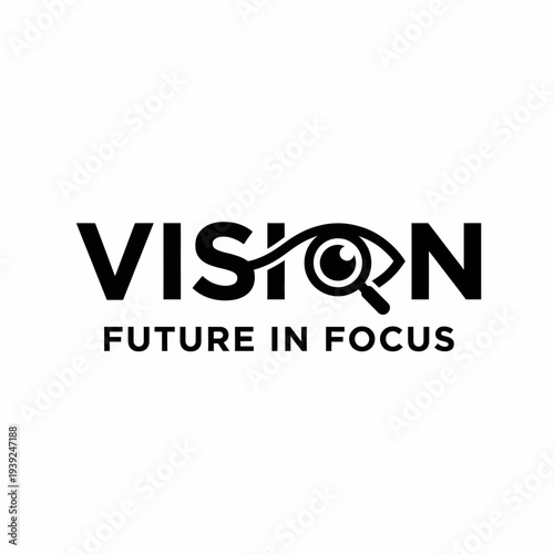 A modern logo design featuring an eye symbol, representing vision and focus, perfect for businesses aiming for innovation and insight in their branding strategy.