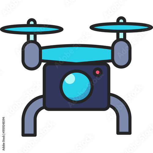 Drone Camera Icon Illustration