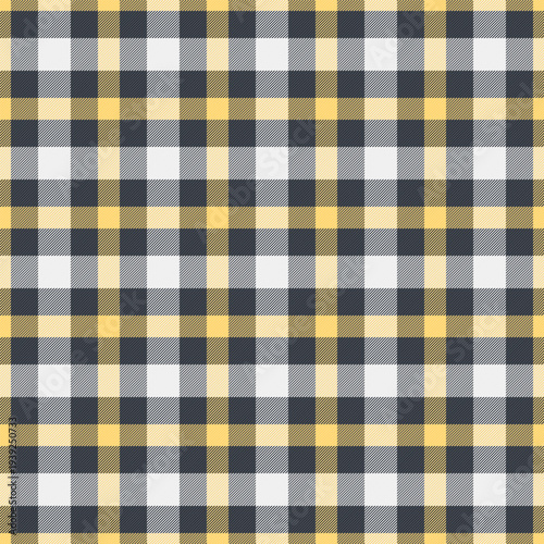 Tracery seamless pattern fabric, baby vector background tartan. Basic texture plaid check textile in white and dark colors.
