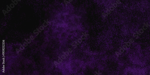 Freeze motion explosion of purple powder dust on a black background. abstract background with a textured gradient effect, suitable for wallpapers or graphic designs. Purple Smoke Cloudscape Texture.