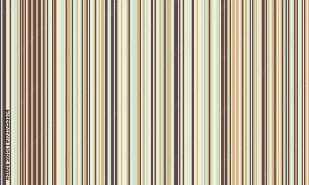 Obraz premium Pattern of vertical stripes, colorful thin and thick lines. Irregular stripe background, vector seamless texture. Abstract striped geometric design in bright colors.