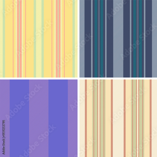 Striped pack created for holiday napkins and tablecloths. Seamless repeats enhance dining decor.
