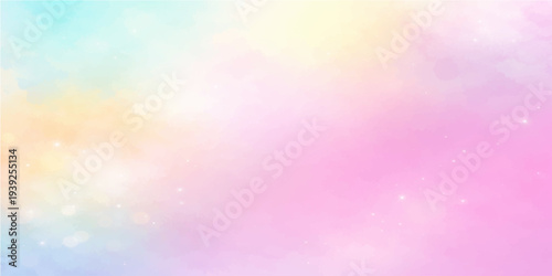 Abstract dreamy colorful gradient background, soft pastel hues. Evoking tranquility and a sense of serenity. perfect for adding a touch of elegance to any design. 