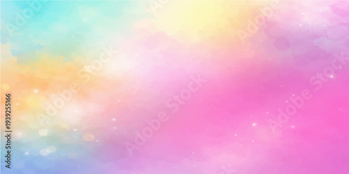 Abstract the image of colorful, soft, dreamy backgrounds, and colorful art design creates a sense of serenity.