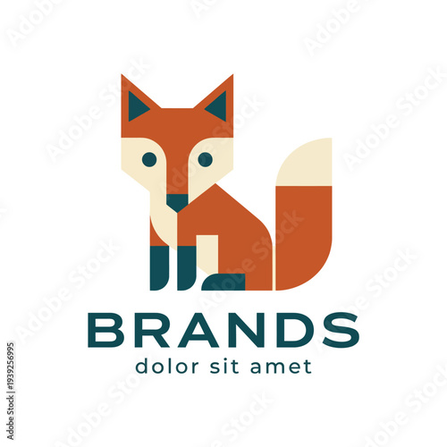 A creative, minimalistic logo featuring a stylized fox, perfect for branding initiatives emphasizing cleverness and uniqueness in product representation.