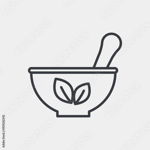 Herbal medicine icon set in flat and strokes. Suitable for graphic projects. EPS10