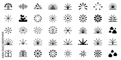 A collection of various symbols and icons representing different concepts and ideas Vector