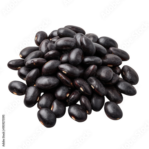 Pile of Black Beans Healthy Organic Food Ingredient