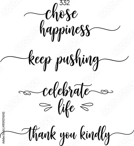 Inspirational quotes on a white background for motivation and positivity