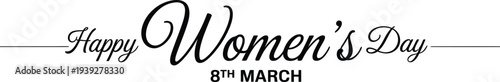 Happy Womens Day 8th March Celebration