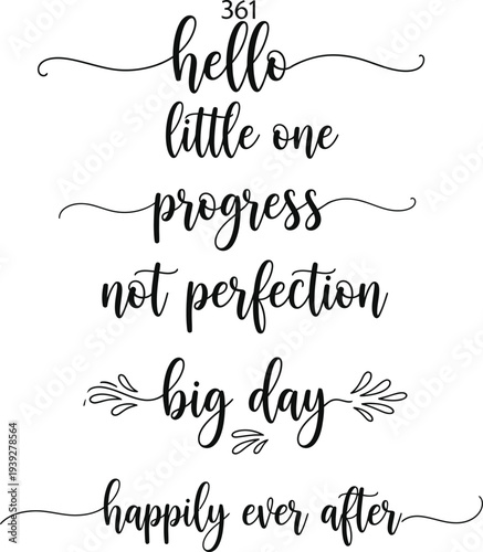 Inspirational quotes beautifully written in elegant calligraphy style