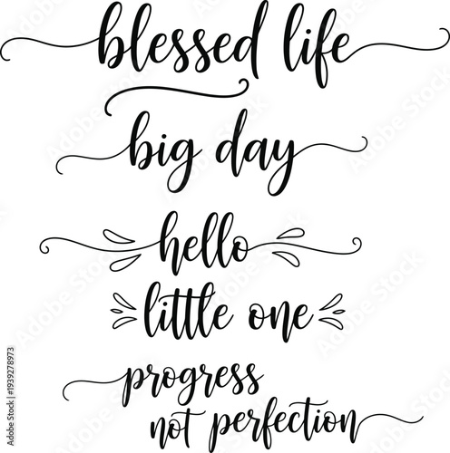 Inspirational quotes in elegant script showcasing positive affirmations and life lessons