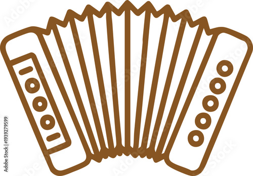 Accordion Instrument Illustration
