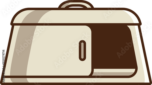 Two Slot Toaster Illustration