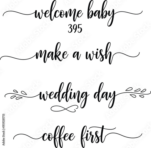 Elegant calligraphy phrases for various occasions and personal preferences