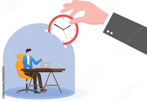 Professional in Glass Bubble with Time Watch