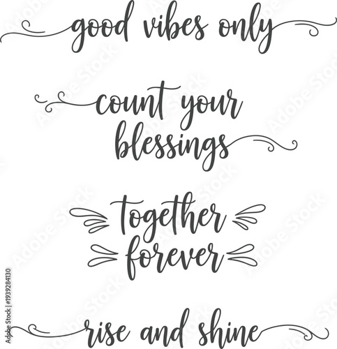 Inspirational quotes art print featuring positive affirmations and motivational sayings