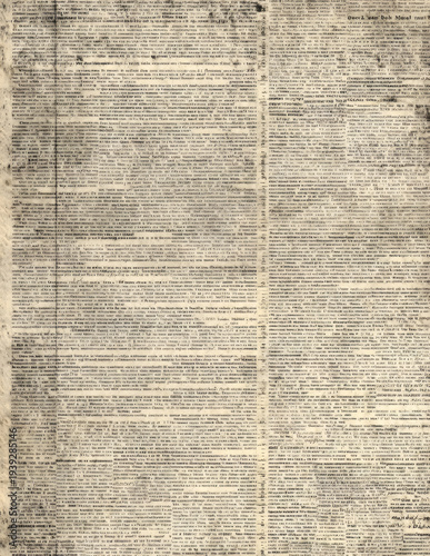 Old newspaper collage background