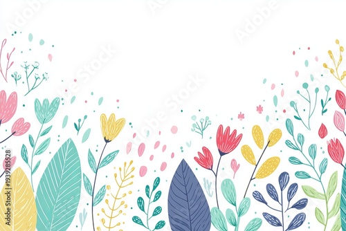 Handrawn spring background