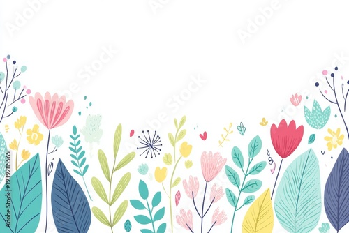 Handrawn spring background