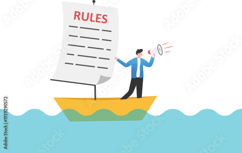 Professional Sailing on Rules and Policy Boat