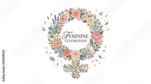 The Feminine Celebration Logo Design.