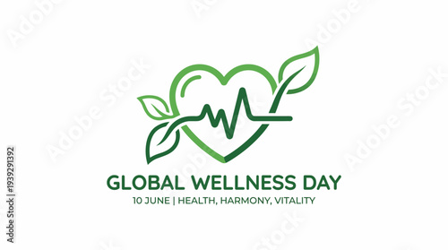 Global Wellness Day logo design.