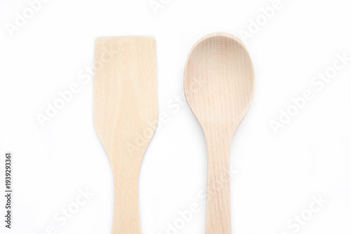 Wooden spoon and spatula