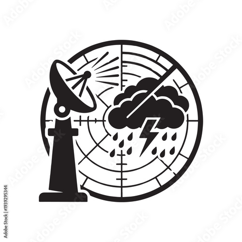 Weather Radar and Thunderstorm Monitoring Icon

