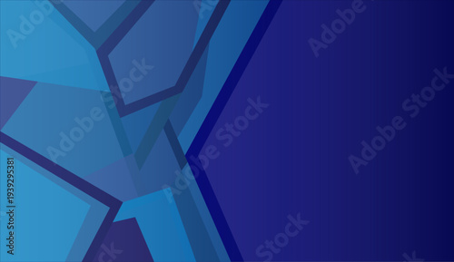 Fondo abstracto con formas geométricas poligonales en diferentes tonalidades de azul