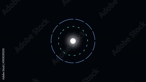 Futuristic glowing blue plexus network connection on black background