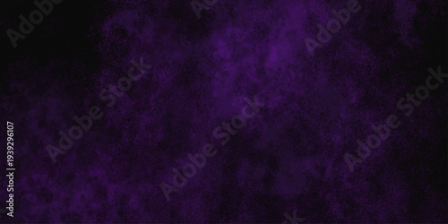 Freeze motion explosion of purple powder dust on a black background. abstract background with a textured gradient effect, suitable for wallpapers or graphic designs. Purple Smoke Cloudscape Texture.