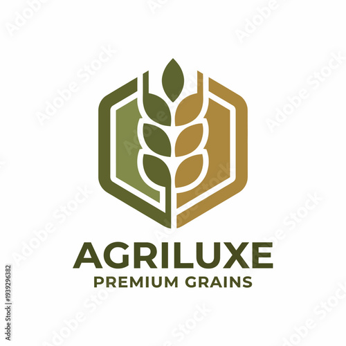 This sleek and modern logo represents Agriluxe Premium Grains, embodying quality and sustainability in agricultural products through its simple yet impactful design.