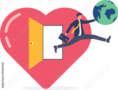 Professional Jumping Out of Heart with Global Vision