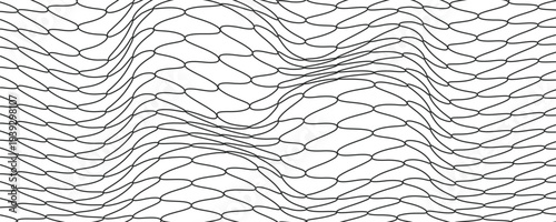 Black snake skin pattern isolated on white background  modern illustration eps 10