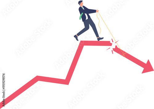 Professional Falling from Broken Growth Graph