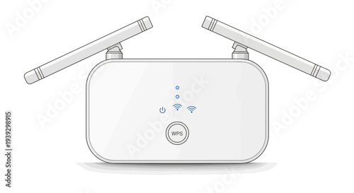 Portable WiFi Router with External Antennas.
