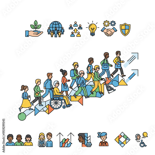 Diverse Team Collaborating Together