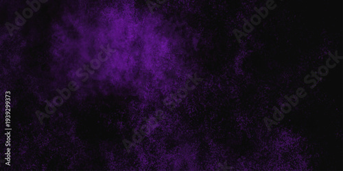 Freeze motion explosion of purple powder dust on a black background. abstract background with a textured gradient effect, suitable for wallpapers or graphic designs. Purple Smoke Cloudscape Texture.