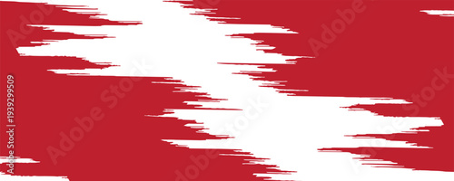 Straight red ink vector lines pack. Bloody color long and round hand-drawn brushstroke text highlights, frames, circles. Asian calligraphy brushstroke set. Eps10