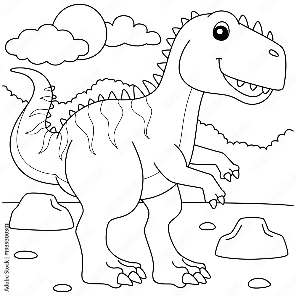 Obraz premium coloring pages for kids vector background 04