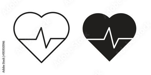 Wellbeing icons for templates, web design and infographics