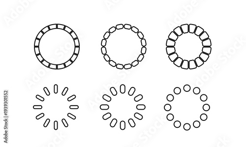 Loading Circle and Progress Indicator Icons Vector Set