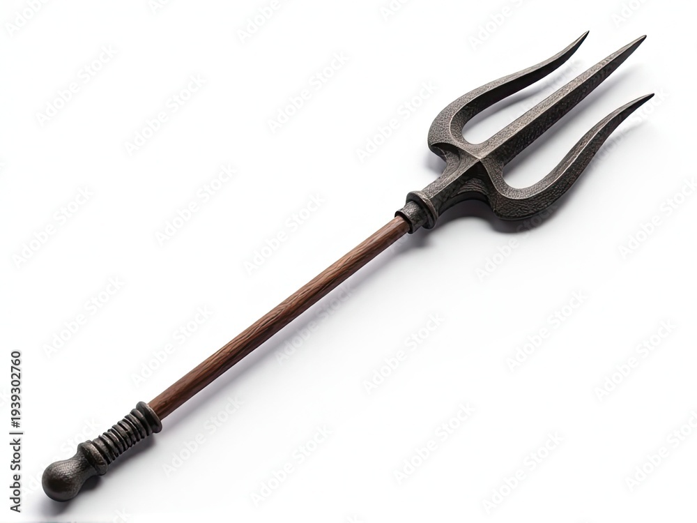 Fototapeta premium A tool used for farming or gardening, placed on a clean surface